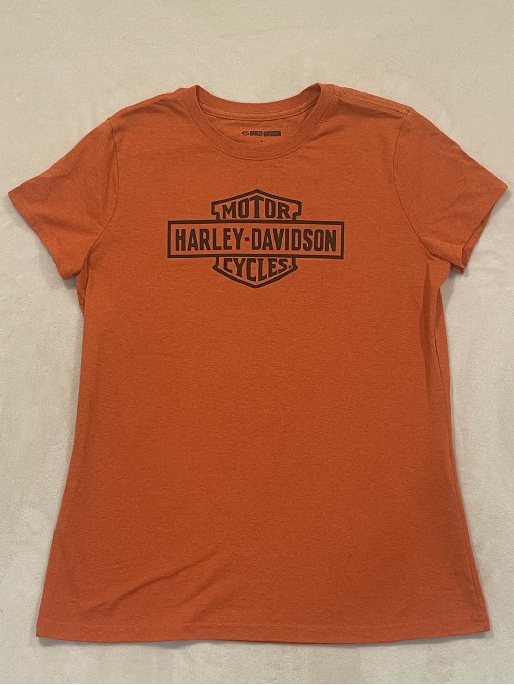 Harley-Davidson Women's Orange Short-Sleeve Logo Tee